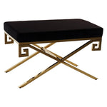 Bench DKD Home Decor Polyester Steel (74 x 43 x 46 cm)