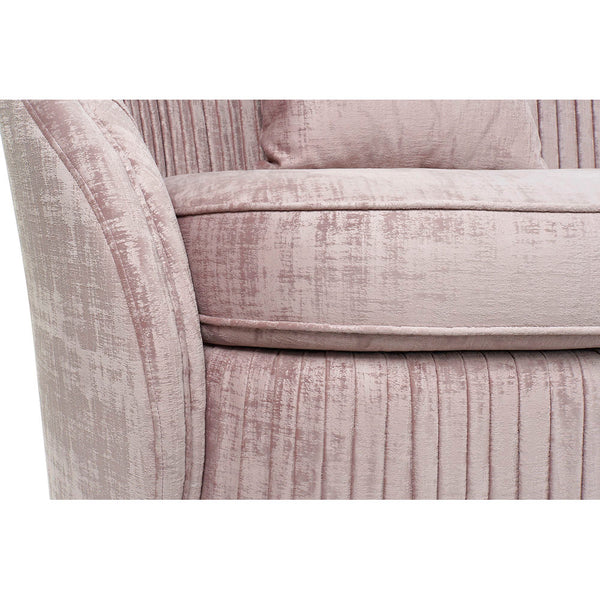 Sofa DKD Home Decor Pink Polyester Wood (45 x 45 cm)