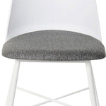 Dining Chair DKD Home Decor White Polyester Metal polypropylene (45 x 49 x 82 cm)