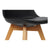 Chair DKD Home Decor Black Polypropylene (PP) beech wood (48 x 55 x 83 cm)