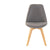 Chair DKD Home Decor Grey Polyester beech wood (48 x 56 x 83 cm)