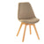 Chair DKD Home Decor Polyester beech wood Light brown (48 x 56 x 83 cm)