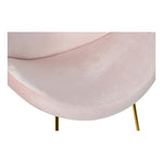 Chair DKD Home Decor Pink Polyester Metal Golden (63 x 57 x 73 cm)