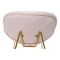 Chair DKD Home Decor Pink Polyester Metal Golden (63 x 57 x 73 cm)