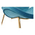 Chair DKD Home Decor Blue Polyester Metal Golden (63 x 57 x 73 cm)