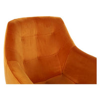 Armchair DKD Home Decor Orange Polyester Metal (65 x 74 x 84 cm)