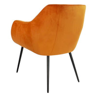 Armchair DKD Home Decor Orange Polyester Metal (65 x 74 x 84 cm)