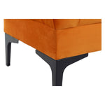 Bench DKD Home Decor Velvet Polyester Metal (99 x 46 x 40 cm)