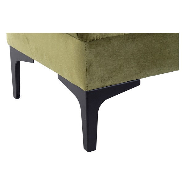 Bench DKD Home Decor Velvet Polyester Metal (99 x 46 x 40 cm)