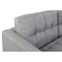 Chaise Longue Sofa DKD Home Decor Polyester Rubber wood Modern Dark Grey (219 x 151 x 80 cm)