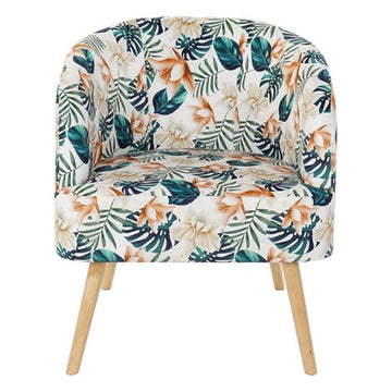 Armchair DKD Home Decor Multicolour Birch Polyester (70 x 68 x 55 cm)