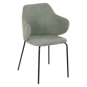 Dining Chair DKD Home Decor Polyester Metal (58 x 58 x 87 cm)