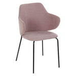 Dining Chair DKD Home Decor Polyester Metal (58 x 58 x 87 cm)