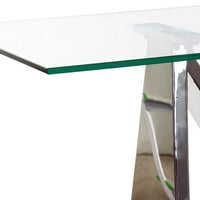 Console DKD Home Decor Modern Crystal Steel (120 x 40 x 78 cm)