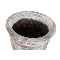 Planter DKD Home Decor Grey Fibreglass (32 x 32 x 37 cm)