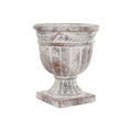 Planter DKD Home Decor Grey Fibreglass (32 x 32 x 37 cm)