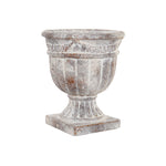 Planter DKD Home Decor Grey Fibreglass (32 x 32 x 37 cm)