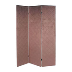 Folding screen DKD Home Decor Pink Polyester (124 x 3 x 172 cm)