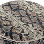 Footrest DKD Home Decor Polyester Colonial Snake (40 x 40 x 40 cm)