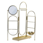 Jewellery Stand DKD Home Decor Metal Mirror Chic (11 x 11 x  cm) (46 x 10 x 51 cm)