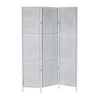 Folding screen DKD Home Decor Black Metal (117 x 2 x 180 cm)