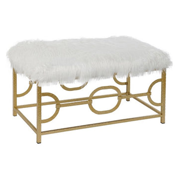 Bench DKD Home Decor Polyester Metal (81 x 41 x 46 cm)