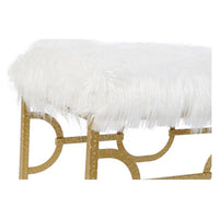 Bench DKD Home Decor Polyester Metal (81 x 41 x 46 cm)