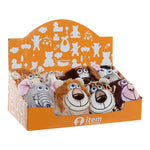 Peluche DKD Home Decor Poliéster Animal (8 pcs) (10 x 13 x 10 cm)