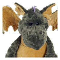 Peluche DKD Home Decor Dragón Verde Poliéster (37 x 36 x 32 cm)