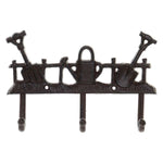 Wall mounted coat hanger Dekodonia Garden Iron (25 x 4 x 16 cm)