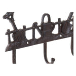 Wall mounted coat hanger Dekodonia Garden Iron (25 x 4 x 16 cm)