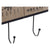 Wall mounted coat hanger Dekodonia Coffee Wood Metal (31 x 4 x 23 cm)