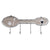 Wall mounted coat hanger DKD Home Decor Spoon Wood Metal (54 x 4 x 23 cm)