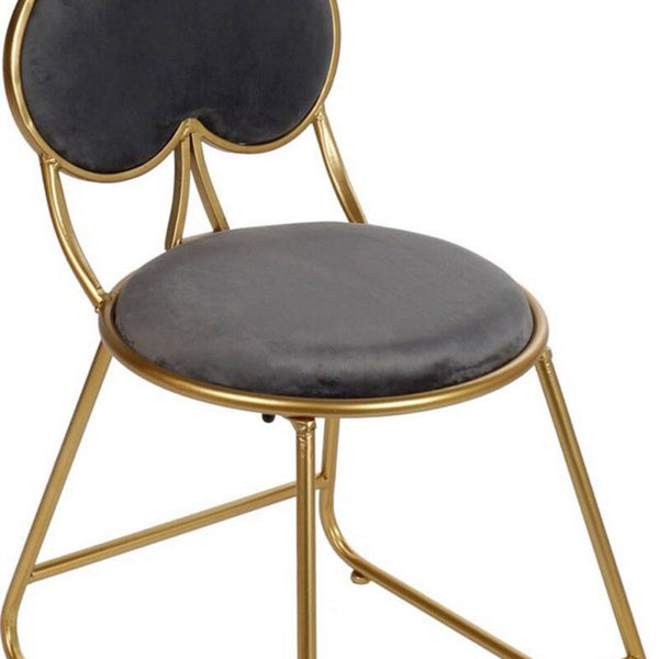 Dining Chair DKD Home Decor Polyester Metal (46 x 41 x 84 cm)