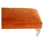 Bench DKD Home Decor Velvet Polyester Wood (106 x 46 x 58 cm)