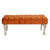 Bench DKD Home Decor Polyester Wood (99 x 40 x 41 cm)