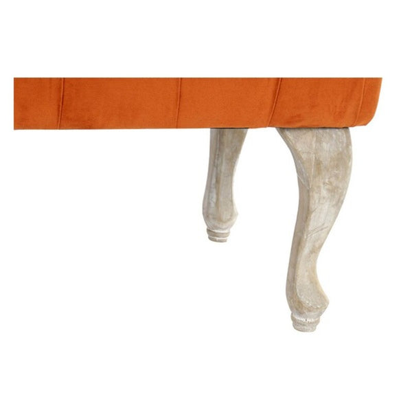 Bench DKD Home Decor Polyester Wood (99 x 40 x 41 cm)