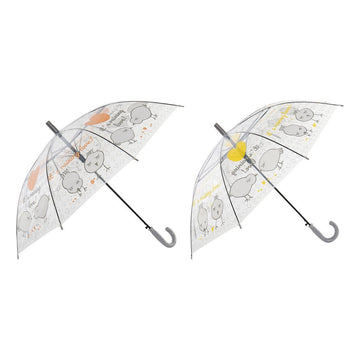 Umbrella DKD Home Decor Yellow Orange Stainless steel ABS PoE (2 pcs)