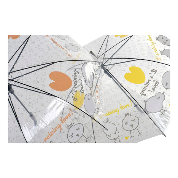 Umbrella DKD Home Decor Yellow Orange Stainless steel ABS PoE (2 pcs)