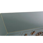 Console DKD Home Decor Turquoise Pinewood Golden MDF Wood (98 x 26 x 80 cm)