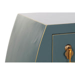 Console DKD Home Decor Turquoise Pinewood Golden MDF Wood (98 x 26 x 80 cm)