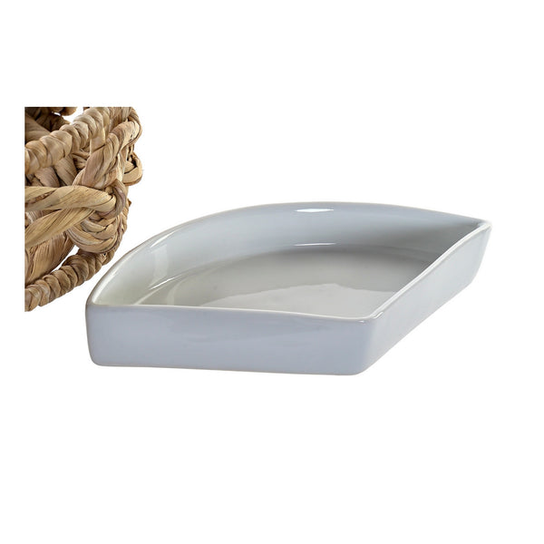 Snack tray DKD Home Decor Metal Ceramic Fibre (25 x 25 x 7 cm)