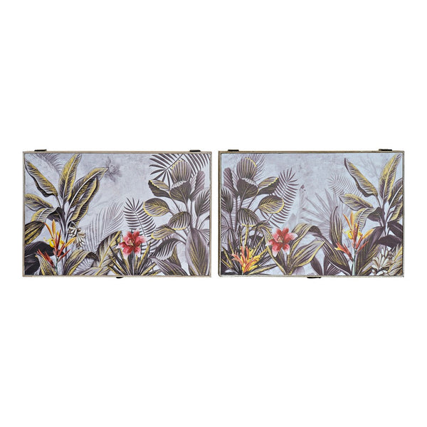 Cover DKD Home Decor Counter Tropical Wood (2 pcs) (46.5 x 6 x 31 cm)