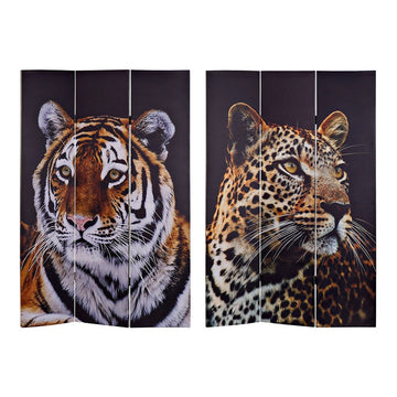 Folding screen DKD Home Decor Canvas (2 pcs) (121.5 x 2.5 x 180.5 cm)