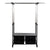 Coat Stand with Wheels DKD Home Decor Black Steel polypropylene (93 x 42 x 168 cm)