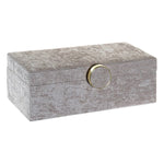 Jewelry box DKD Home Decor Velvet Beige Polyester (29 x 12 x 10 cm)