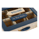 Box for Infusions DKD Home Decor Welcome Wood Metal (23 x 18 x 7 cm)