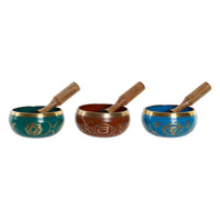 Pestle and Mortar DKD Home Decor Blue Red Green Aluminium Brass Iron (3 x 3 x 19 cm) (13.5 x 13.5 x 7.5 cm)