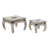 Side Table DKD Home Decor Mango wood Brass (2 pcs)