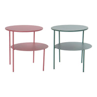 Side Table DKD Home Decor Metal (2 pcs) (49 x 42 x 45 cm)